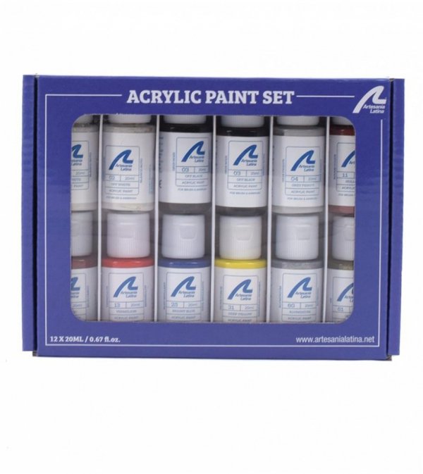 ARTESANIA LATINA 277PACK28 Zestaw farb akrylowych 12x20 ml - Atlantic tugboat