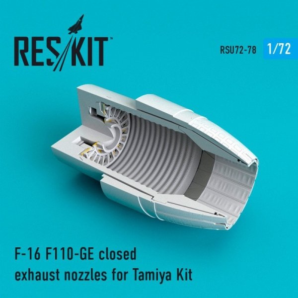 RESKIT RSU72-0078 F-16 F110-GE closed exhaust nozzles for Tamiya 1/72