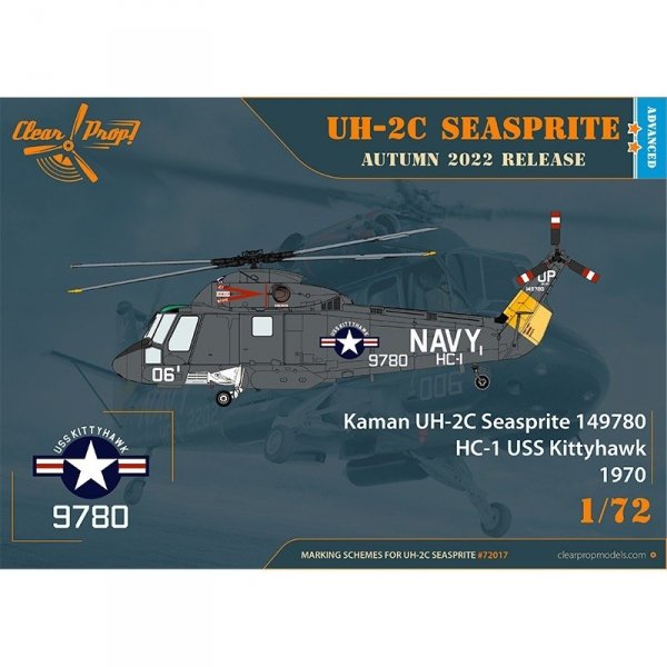 Clear Prop! CP72017 UH-2C Seasprite ADVANCED KIT 1/72