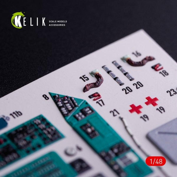 Kelik K48137 Mi-8MT - interior 3D decals for Trumpeter kit (1/48)