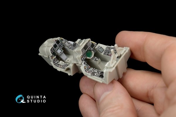 Quinta Studio QD48070 F-14D 3D-Printed &amp; coloured Interior on decal paper (for Tamiya kit) 1/48