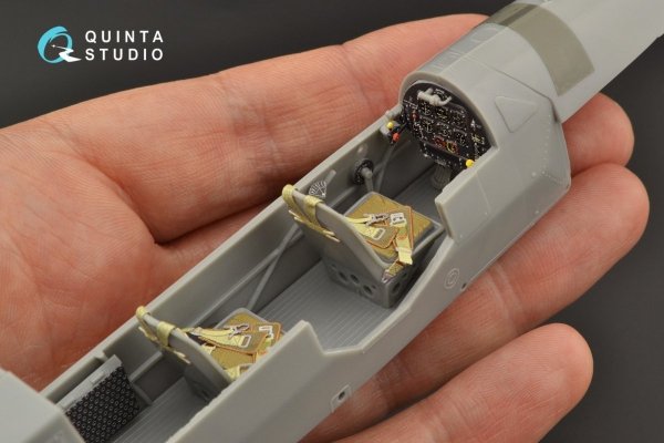 Quinta Studio QD32094 Fi 156C 3D-Printed &amp; coloured Interior on decal paper (Hasegawa) 1/32