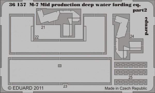Eduard 36157 M-7 Mid production deep water fording eq. 1/35 Dragon