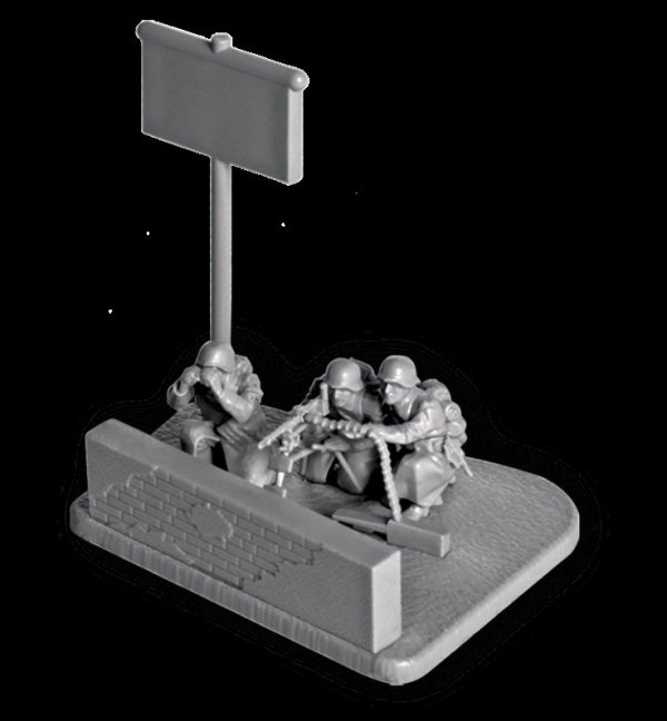  Zvezda 6210 German MG-34 machine-gun with crew 1941-1945 (winter) 1/72