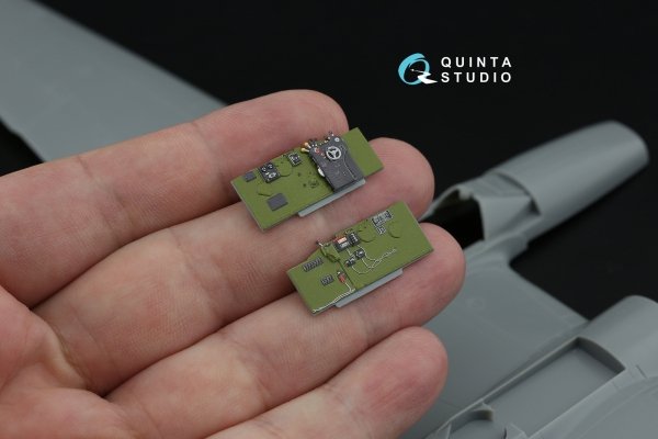 Quinta Studio QD48644 P-38L Lightning 3D-Printed &amp; coloured Interior on decal paper ( Hasegawa ) 1/48