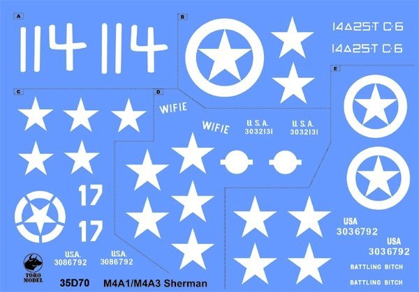 ToRo Model 35D70 - US Army Shermans at ETO vol.1 1/35