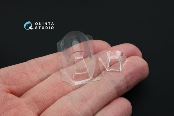 Quinta Studio QC48020 Yak-1B correction vacuformed clear canopy 1 pcs (for Accurate miniatures/Zvezda/Eduard kit) 1/48