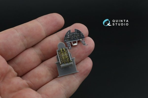 Quinta Studio QD48503 Typhoon Mk.Ib late 3D-Printed &amp; coloured Interior on decal paper (Hasegawa/Italeri) 1/48