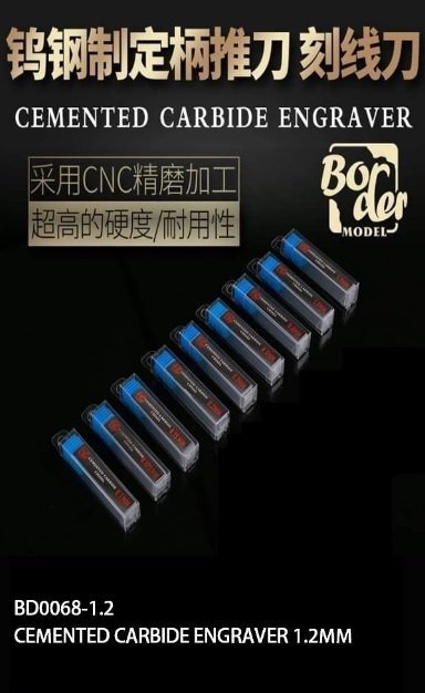 Border Model BD0068-1.2 Cemented Carbide Line Engraver 1.2mm