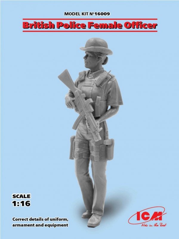 ICM 16009 British Police Female Officer 1/16