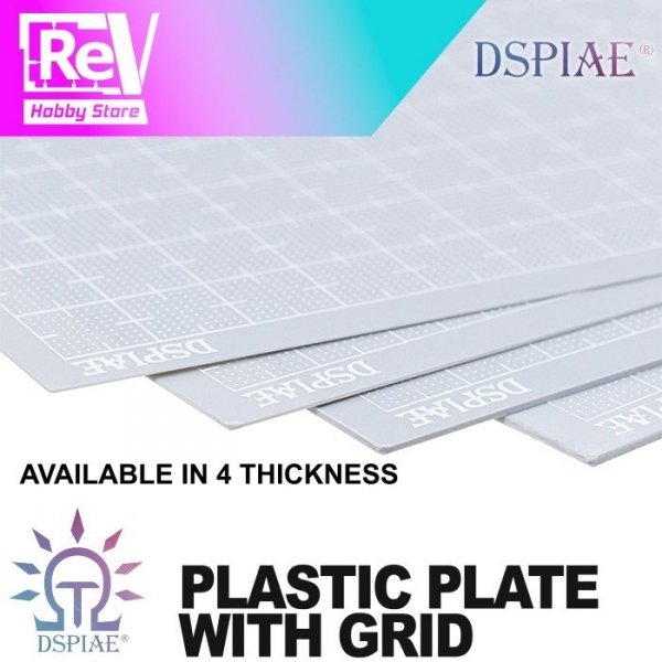 DSPIAE PC-10GY Plastic Card For Modelling 1.0mm - Plastikowa płytka
