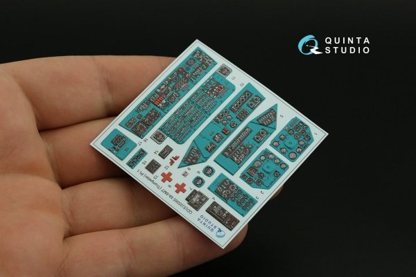 Quinta Studio QD35065 Mi-8MT 3D-Printed &amp; coloured Interior on decal paper (Trumpeter) 1/35