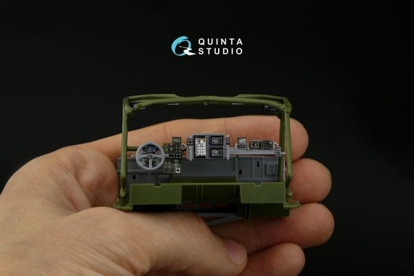Quinta Studio QDS-35068 KAMAZ-43509 3D-Printed &amp; coloured Interior on decal paper (Zvezda) (Small version) 1/35