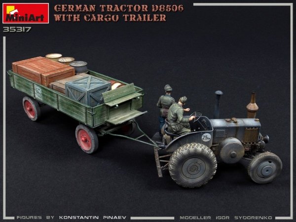 MiniArt 35317 GERMAN TRACTOR D8506 WITH CARGO TRAILER 1/35