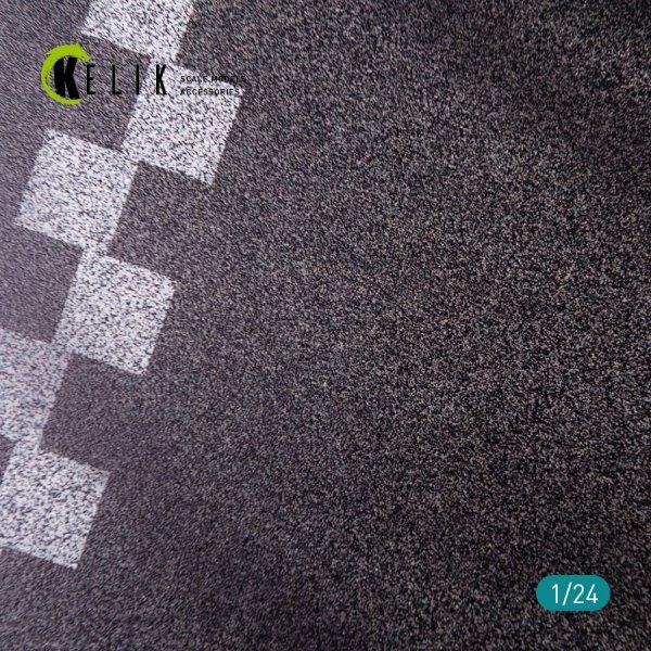 KELIK KS24002 ASPHALT ROAD 24 HOURS OF LE MANS TYPE 1 BASE - ACRYLIC 3 MM (180 X 357 MM) 1/24