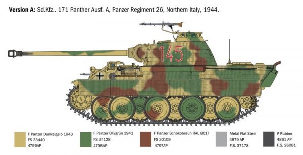 Italeri 0270 SD.KFZ. 171 PANTHER AUSF. A 1/35