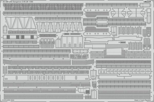 Eduard BIG5373 USS Sangamon CVE-26 TRUMPETER 1/350