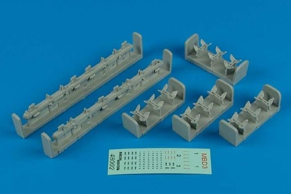 Aerobonus 480002 MBD-3 Soviet Multiple bomb racks 1/48