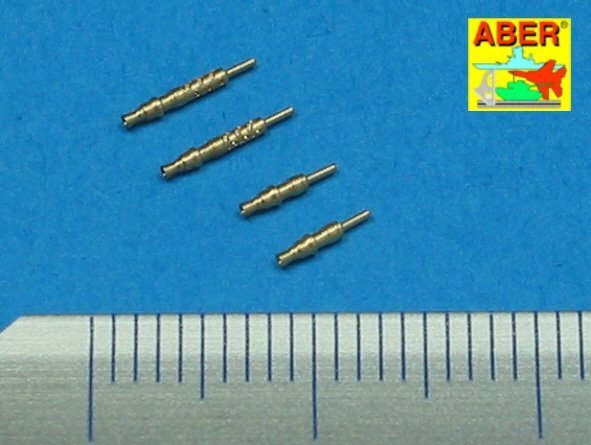 Aber A48 003 Set of 4 barrels tips for German 7,92 mm MG 17 aircraft machine guns (1:48)