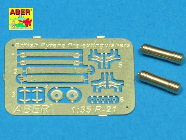 Aber R-21 WW II (early model) pyrene fire-extinguishers used in British Army (1:35)