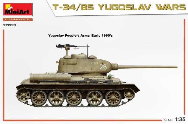 MiniArt 37093 T-34/85 YUGOSLAV WARS 1/35