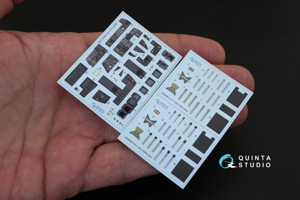 Quinta Studio QD48112 F-15I 3D-Printed &amp; coloured Interior on decal paper (for GWH kit) 1/48
