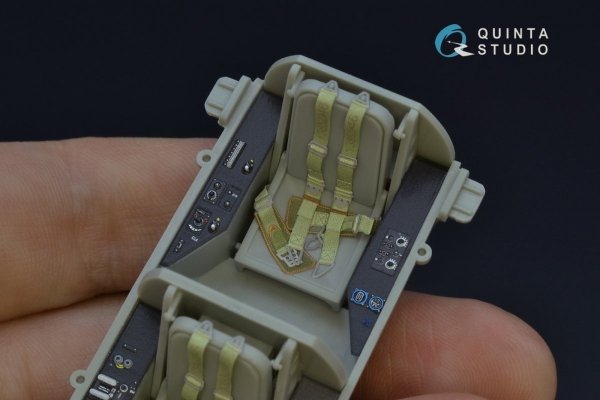 Quinta Studio QD32070 Me 262B1a/U-1 3D-Printed &amp; coloured Interior on decal paper (Trumpeter) 1/32