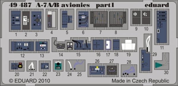 Eduard 49487 A-7A/ B avionics 1/48 Hobby Boss