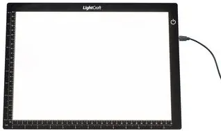 Lightcraft LC2004LED Ultraslim A4 Lightbox / Pulpit podświetlany, typu ultra slim, A4, obszar roboczy 320mm x 230mm, zewnętrzny 360mm x 270mm