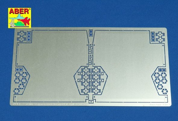 Aber 16007 Exhaust covers for Tiger I, Ausf.E - Early/Late version (1:16)