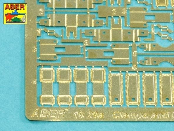 Aber 16029 Handles for towing ropes and tensioning the tracks of Tiger I and King Tiger tanks 1/16