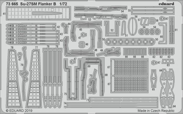 Eduard 73665 Su-27SM Flanker B 1/72 ZVEZDA