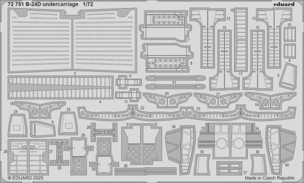 Eduard 72751 B-24D undercarriage AIRFIX 1/72