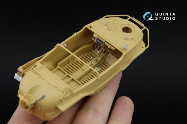 Quinta Studio QD+35145 Schwimmwagen Type 166 3D-Printed &amp; coloured Interior on decal paper (Tamiya) (with 3D-printed resin parts) 1/35