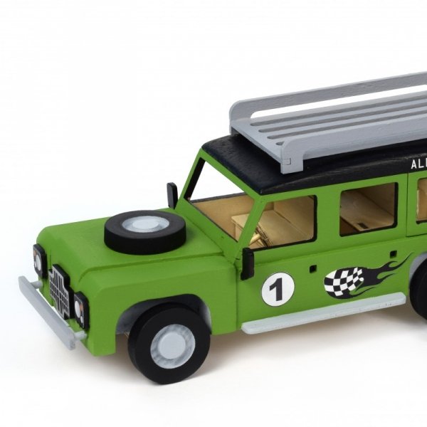 ARTESANIA LATINA 30521 Junior Collection - Land Rover z przyczepą i motocyklem