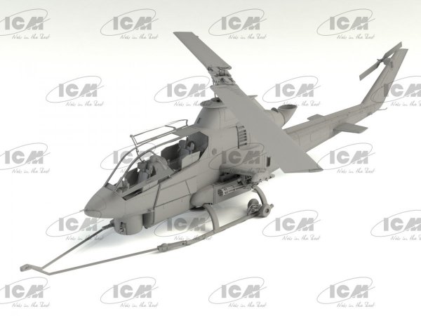 ICM 32062 AH-1G Cobra with Vietnam War US Helicopter Pilots 1/32