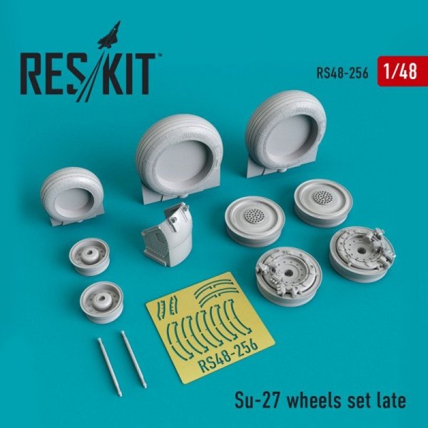 RESKIT RS48-0256 Su-27 wheels set Late version set 1/48