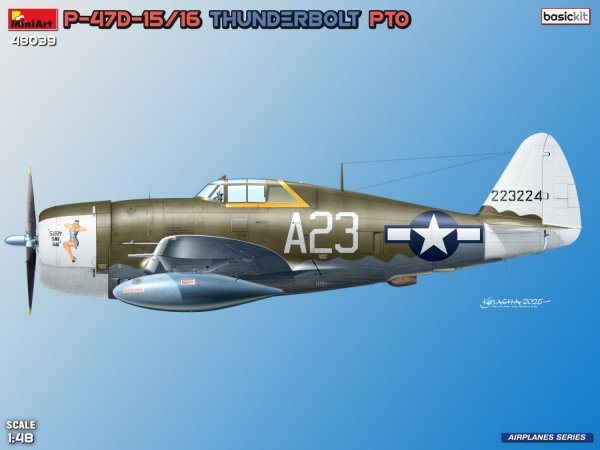 Mini Art 48039 P-47D-15/16 Thunderbolt. PTO. Basic Kit 1/48