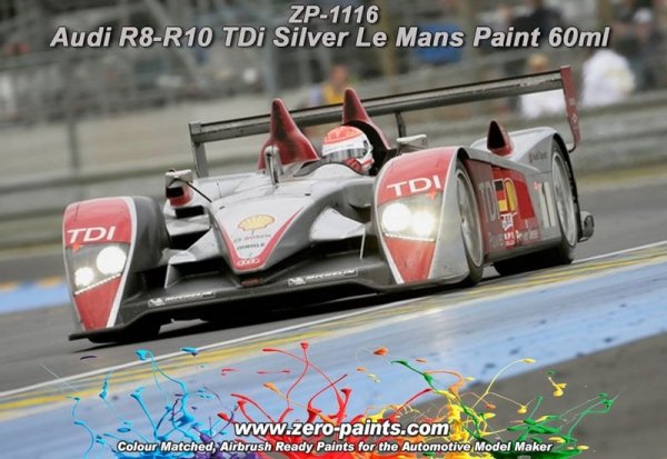 Zero Paints ZP-1116 Audi R8-R10 TDi Silver Le Mans Paint 60ml
