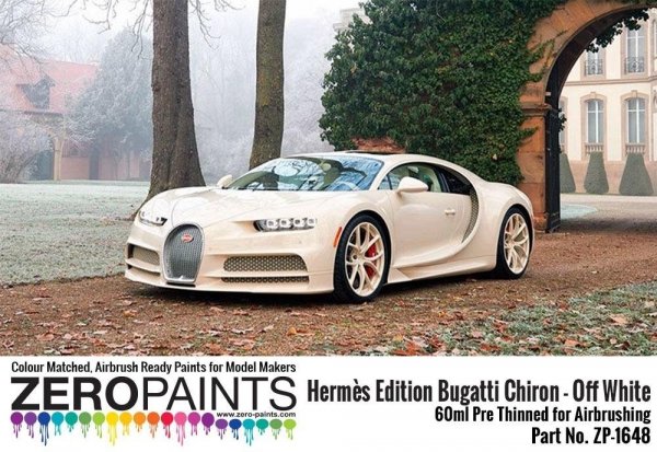 Zero Paints 1648 Hermès Edition Bugatti Chiron Off White 60ML