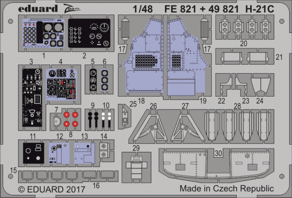 Eduard 49821 H-21C  ITALERI 1/48
