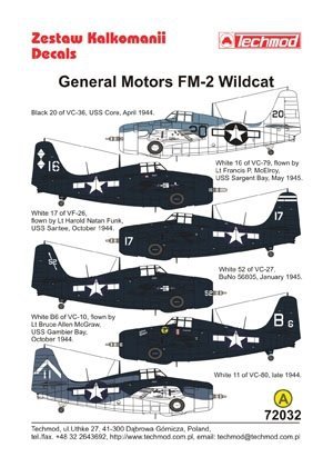 Techmod 72032 - General Motors FM-2 Wildcat (1:72)