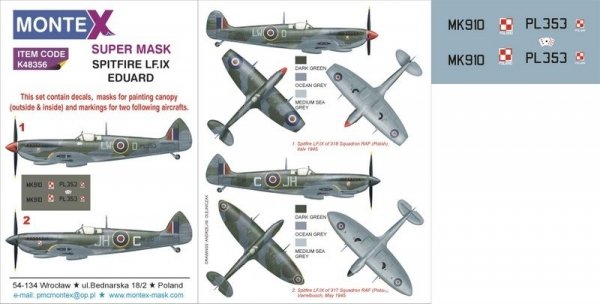 Montex K48356 SPITFIRE LF IX 1/48