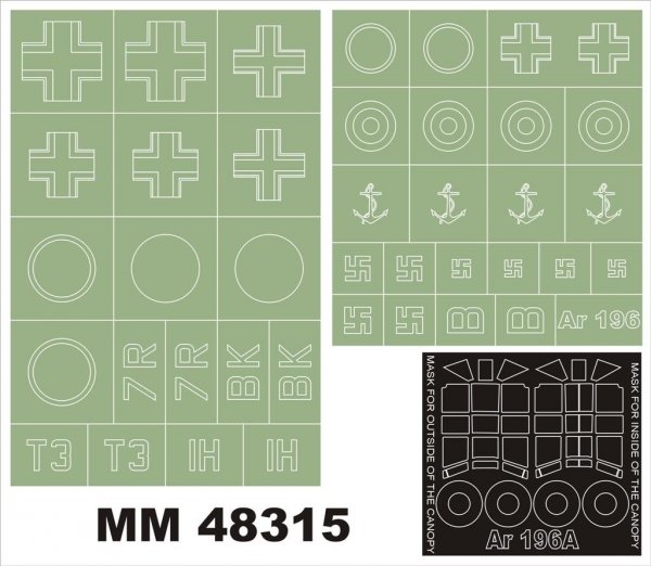 Montex MM48315 ARADO 196 ITALERI 2675 1/48