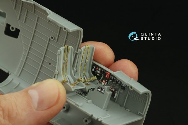 Quinta Studio QD48436 B-25J Mitchell Glass Nose 3D-Printed coloured Interior on decal paper (HK models) 1/48