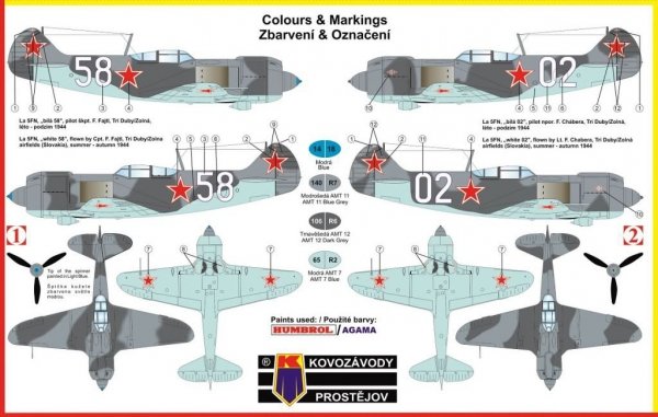 Kovozavody Prostejov KPM0036 LAVOCKIN LA-5FN SNP (1:72)
