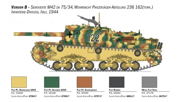 Italeri 6759 Semovente M42 da 75/34 Upgraded Edition 1/35