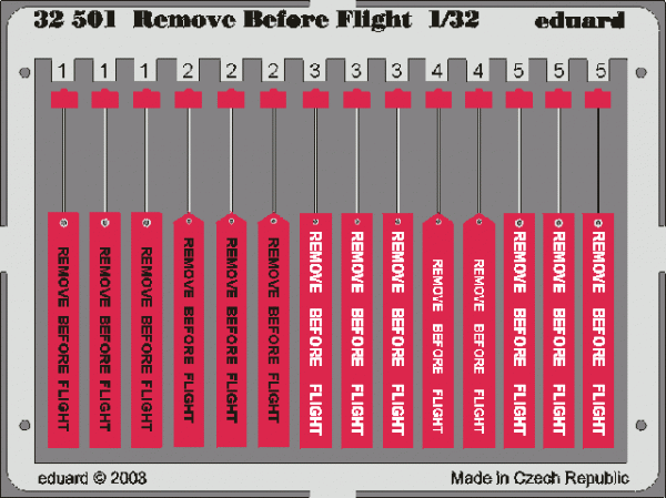 Eduard 32501 Remove Before Flight 1/32