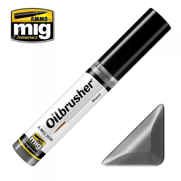 AMMO of Mig Jimenez 3536 OILBRUSHER STEEL