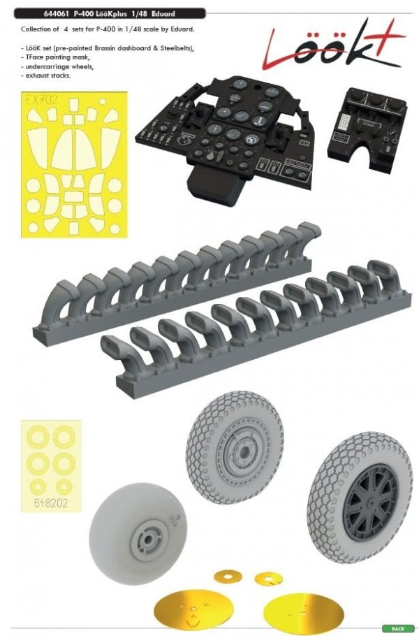 Eduard 644061 LOOKplus P-400 1/48 for Eduard